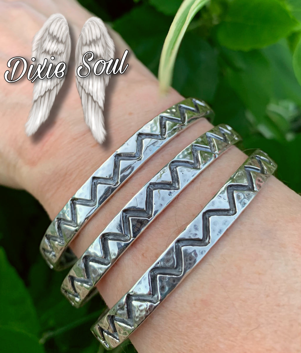 Dian Malouf 14K & Sterling Patterned Bracelet