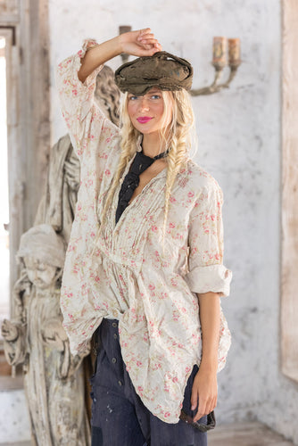 TOP 1148 | Print Cordelia Night Shirt | Color: Lake of Roses