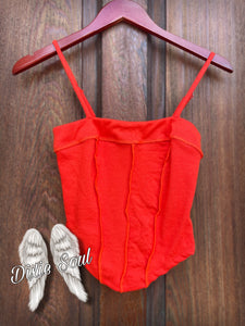 Ribbed Corset Tank