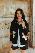 Load image into Gallery viewer, HEREFORD CATTLE CARDI IN BLACK