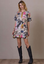 Load image into Gallery viewer, Cowboy Graffiti Dress