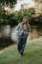 Load image into Gallery viewer, HONEY&#39;S PRETTY PLAID SWEATER