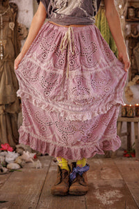Skirt 220 Eyelet Pissarro Skirt Lychee Blossom