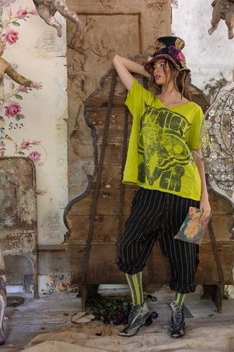 TOP 2440 | Venice Lover Butterfly T | Color: Yellow Plum