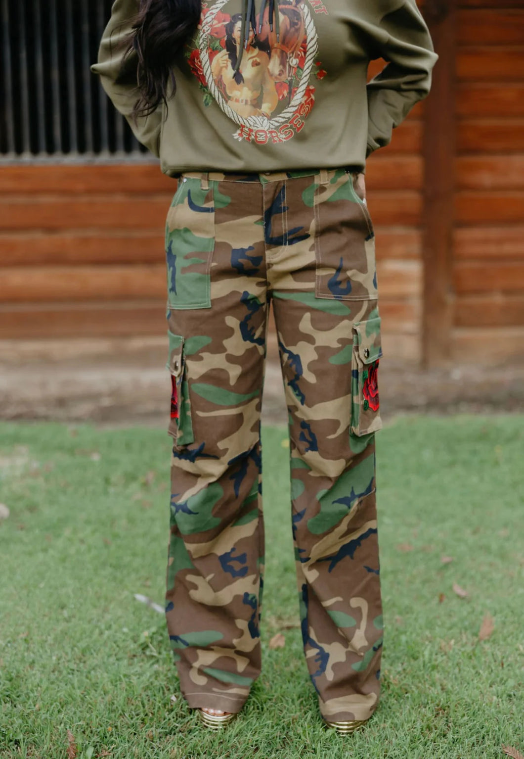 HEAVENLY ROSE CAMO PANT