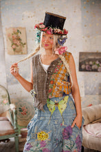 Load image into Gallery viewer, VEST 084 | Patchwork Andriy Vest | Color: Madras Yellow