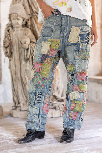 PANTS 546 | Heavy Patched Miner Denims