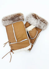 Load image into Gallery viewer, Handsfree Shearling &amp; Rabbit Texting Gloves