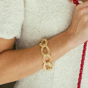 Gold Double Link Bracelet