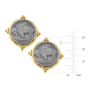 Buffalo Nickel Studs