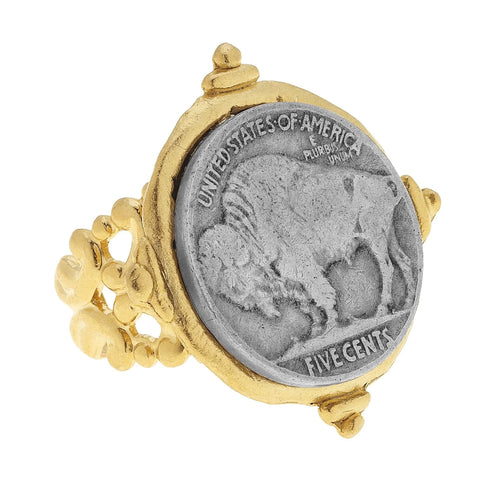 Buffalo Nickel Ring