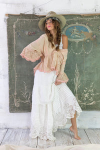 Dear Lizi Eyelet Blouse Top 1521