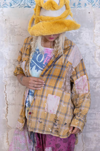 Top 1391 Check Addison Workshirt in Butterscotch