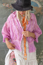 Load image into Gallery viewer, Top 1567 Ramie Daisie Blouse in Purple Boba