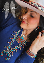 Load image into Gallery viewer, Turquoise and Coral Pendant