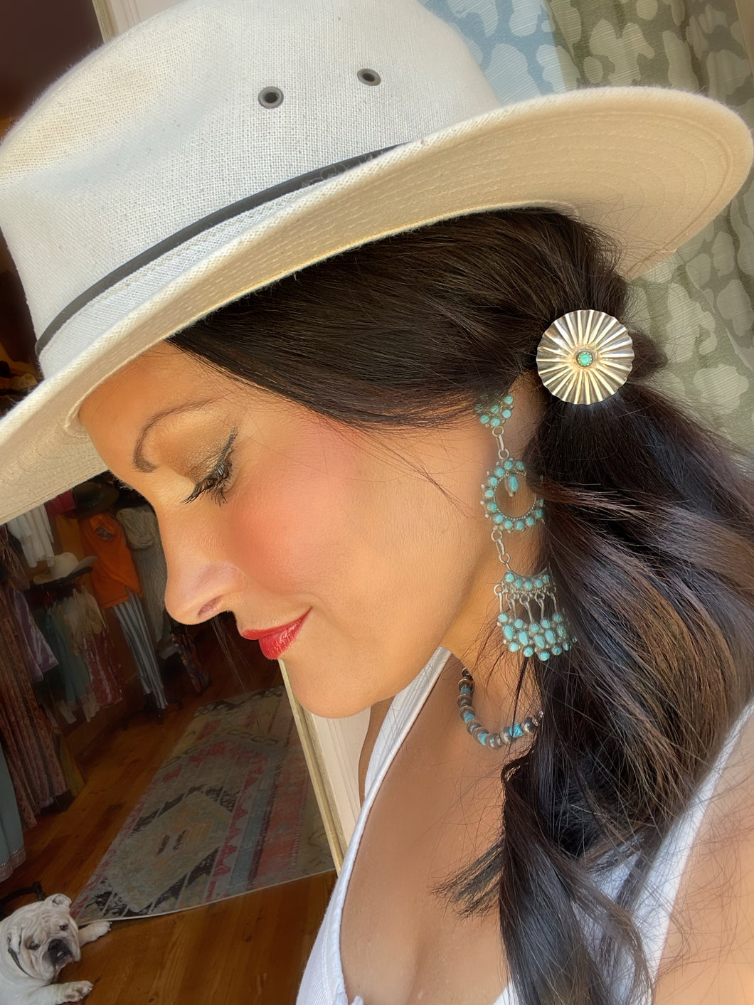 Concho and Turquoise Hair Ties